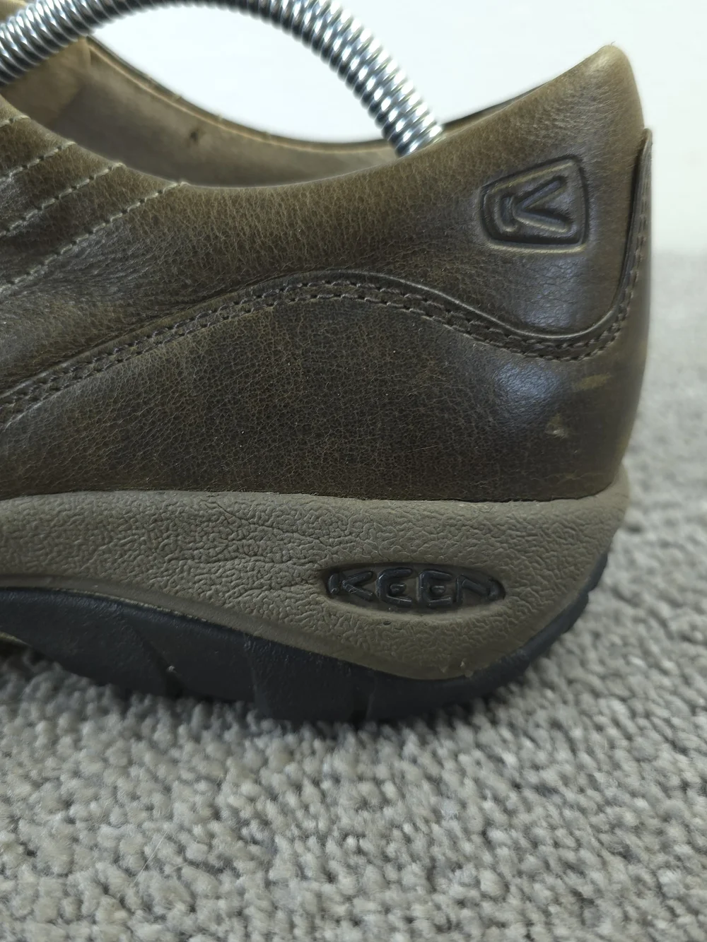 Keen Alki Mens Size 10 Shoes Brown Leather Lace Up Walking Casual Sneakers